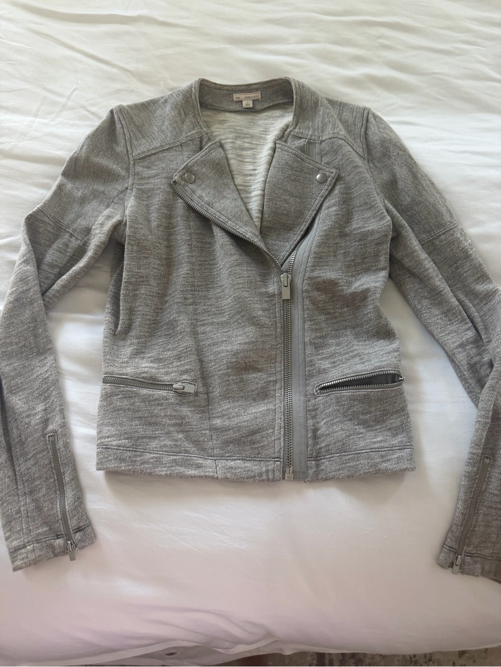 GAP Women’s Gray Moto Zip Jacket